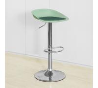 SoBuy FST75-GR Tabouret de Bar Design Chaise de Bar Cuisine Rotatif sur 360° Hauteur Réglable avec Repose-Pieds et Piètement Chromé