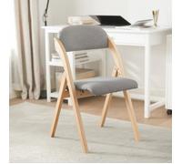 SoBuy® FST92-N Chaise Pliante en Bois avec Assise et Dossier Rembourrés Fauteuil Chaise pour Cuisine, Bureau