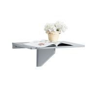 Sobuy Fwt03-Hg Table Murale Rabattable En Bois, Table De Cuisine, Table Enfant, L60×P40cm -Gris Gris