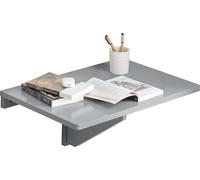 SoBuy FWT03-HG Table pliante de cuisine Meuble pour enfants Table d'ordinateur portable Table de salle à manger Bureau gris clair LHT env : 60x26x40cm