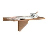 SoBuy FWT03-PF Table Murale Rabattable en Bois, Table de Cuisine, Table Enfant Marron G