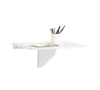 SoBuy® FWT03-W Table murale rabattable en bois, table de cuisine, table enfant, L60×P40cm -Blanc