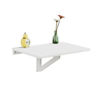 Sobuy® Fwt03-W Table Murale Rabattables, Table De Cuisine Pliante, Table À Rabat Pour Enfant Pliable, L60cm X P40cm, Blanc Blanc
