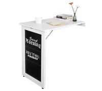SoBuy FWT20-W Table Pliable Murale Bureau avec M Board Blanc