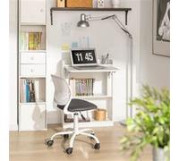 SoBuy FWT92-W Bureau Pliant, Table d'Ordinateur Rabattable Bureau Blanc G
