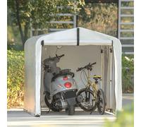 SoBuy KLS11-L Abri Vélo, Abri de Moto Extérieur en Couleur d’Argent, 159x219x165 cm