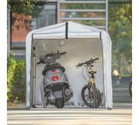 SoBuy KLS11-L Abri de Jardin Tente de Stockage Multifonctionnel Abri de Vélo Blanc G
