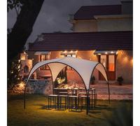 SoBuy KLS16-MI UV30 Camping Pavillon pliable Tente de réception Event Shelter Protection contre la pluie et le soleil Pavillon de jardin pour les fêtes Stable Beige LHT env. 334x256x334cm