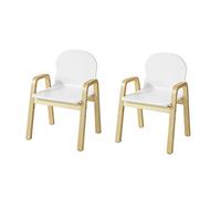 SoBuy KMB24-Wx2 Lot de 2 Chaise Enfant Design Tabouret pour Enfant avec Accoudoirs et Dossier - Hauteur d'Assise Réglable