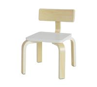 SoBuy KMB29-W Chaise pour Enfant en Bois Bouleau Chaise Enfant Confortable avec Dossier Tabouret pour Enfants ¿ Blanc