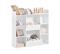 SoBuy KMB55-W Bibliothèque Étagère pour Livres et Jouets avec 8 Compartiments, 106x30x104 cm