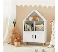 SoBuy KMB58-W Bibliothèque Enfant Étagère de Rangement pour Livres et Jouets Étagère à Blanc G