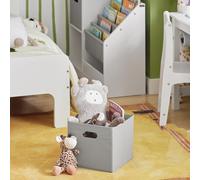 Sobuy Kmb76-W Bibliothèque Pour Enfants, Organisateur Jouets Et Livres, Étagère De Rangement Pour Enfants Avec 2 Paniers, 5 Étagères Et 1 Compartiment Multicolore