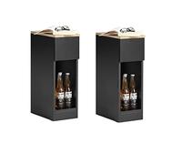 SoBuy Lot de 2 Tables de Chevet étroites avec tiroir 20x35x60 cm