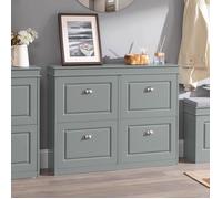 SoBuy Meuble Chaussure Rangement Chaussure avec 4 Abattants, Armoire à Chaussures Entrée, Meuble à Chaussures, Range Chaussures 16 Paires, pour Couloir, Entrée, 105x24x83 cm, Gris, FSR79-HG