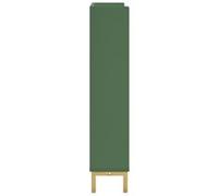 SoBuy Meuble à Chaussures 4 Abattants Fin et Compact, Rangement d’Entrée Design pour 16 Paires, Vert Foncé, 100x19x91cm, FSR100-SY