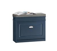SoBuy Meuble Chaussure Banc d’Entrée - Banc à Chaussures avec Rangement à Abattant et Coussin - Banc de Rangement Chaussures pour Couloir ou Salon - 60x24x52 cm, Capacité 150kg, Blanc, FSR82-K-B