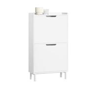 SoBuy Meuble Chaussures avec 2 abattants 50x19x90cm pour entrée