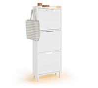 SoBuy Meuble Chaussures Suspendu avec LED 19 cm pour Entrée