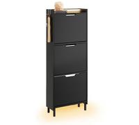 SoBuy Meuble Chaussures Suspendu avec LED 19 cm pour Entrée