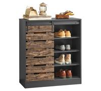 Sobuy Meuble De Rangement À Chaussures Armoire À Chaussures Commode À Chaussures, Fsb65-Hg Multicolore