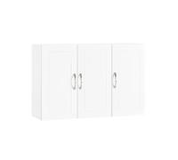 SoBuy Meuble Haut Salle de Bain Suspendu Armoire Murale avec Étagère Réglable et Porte Rangement Mural Compact pour Salle de Bain, WC ou Cuisine Blanche 90x30x60 cm FRG231-L-W
