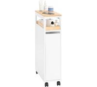 SoBuy Meuble Salle de Bain 20 cm, 51x20x79 cm, étroit pour Petits espaces