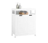 SoBuy Meuble Salle de Bain avec Panier à Linge Meuble Buanderie 70x35x90 cm