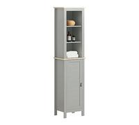 SoBuy Meuble Salle de Bain Meuble Colonne de Rangement 30x169x39 cm Gris