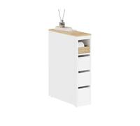 SoBuy Meuble Salle de Bain, Meuble WC Rangement avec 3 Tiroirs 60x20x82,3cm