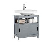 SoBuy Meuble sous Lavabo Salle de Bain avec Découpe pour Siphon 60x30x60 cm