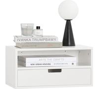 SoBuy NKD03-W Table de chevet Étagère de chevet Armoire murale