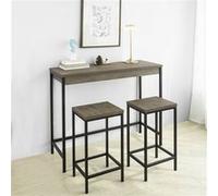 Ensemble table et chaises SoBuy OGT30-N Lot Table et Tabourets de Bar de Style Industriel Ensemble Table de Bar + 2