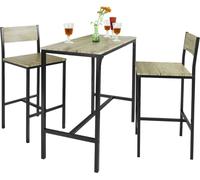 SoBuy Set de table de bar, table haute, table de bistro, set de meubles de jardin, meubles de terrasse, meubles de balcon, meubles de bistro OGT03