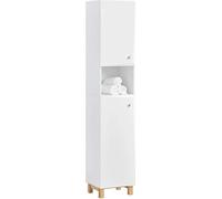 Sobuy Meuble Colonne De Salle De Bain Avec 6 Compartiments De Rangement, Bzr91-W Multicolore