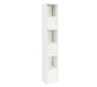 STR10-W Bibliothèque Etagère sur Pied Etagère de Rangement Meuble Colonne Classeur