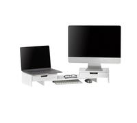 SoBuy Support écran ergonomique réglable avec tiroirs
