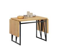 SoBuy Table à Manger Pliante et Extensible pour 2-8, 65x(110-200) x76cm