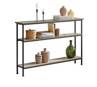 SoBuy FSB49-PZ Table Console Table d’entrée Buffet Bout de Canapé Table d'appoint avec 3 étagères de Rangement - L120 x P20 x H77