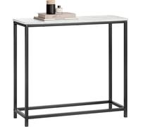 SoBuy Table console | Table d'appoint | Structure métallique | Noir | 80x75x30cm