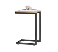 SoBuy Table d'appoint Moderne - Table Basse Salon, Bout de Canapé à Café 40x30x60 cm Noir & Naturel FBT44-N