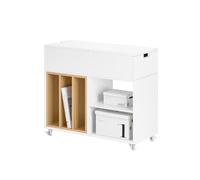 SoBuy Table d'Appoint Multifonction avec roulettes 30x61x70 cm