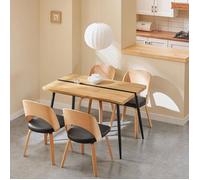 SoBuy Table de Salle à Manger FWT110-N Table à Manger, Table de Cuisine, pour Bureau, Salon, Restaurant, 120 x 78 x 75 cm