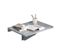 SoBuy Table Murale Pliante, Table de Cuisine Extensible, Bureau Compact, Design Gain de Place, Idéale pour Petits Espaces, Cuisine, Bureau, Salle à Manger, 60x40cm Gris FWT03-HG