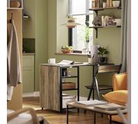 SoBuy Table Pliante avec 2 Abattants et 3 Étages