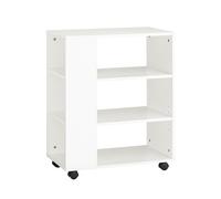 SoBuy® FBT68-W Desserte Mobile Multifonction Support Imprimante avec roulettes avec Étagères G