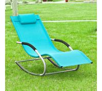 SoBuy Transat Jardin Bascule Appui-Tête Réglable