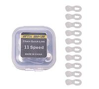 SOBW Lot de 5 paires de maillons de chaîne de vélo manquants, réutilisables, pour 6/7/8/9/10/11/12 vitesses, maillons de chaîne de VTT