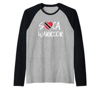 Soca Warrior Trinidad and Tobago Drapeau Trini Pride Soca Music Manche Raglan