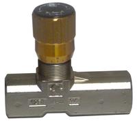 SOCAH Hydraulique - Etrangleur/Limiteur/Régulateur de débit hydraulique unidirectionnel en Laiton - Entrée/Sortie : 3/8"G